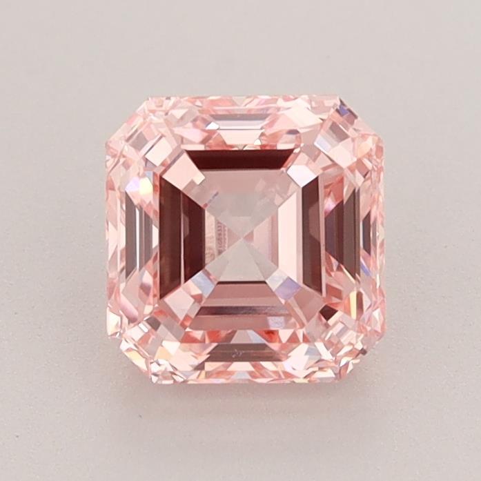 1.29 Ct. Fancy Intense Pink Asscher Lab Grown Diamond