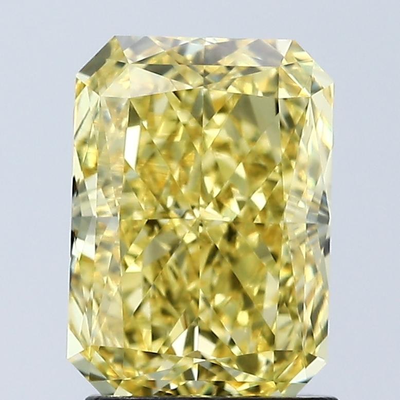 2.08 Ct. Fancy Vivid Yellow Radiant Lab Grown Diamond