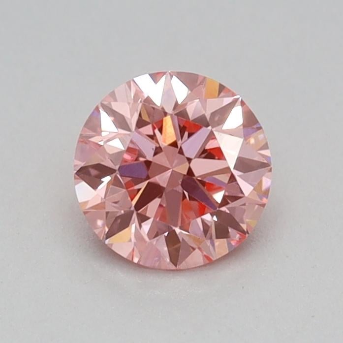 0.31 Ct. Fancy Vivid Pink Round Lab Grown Diamond