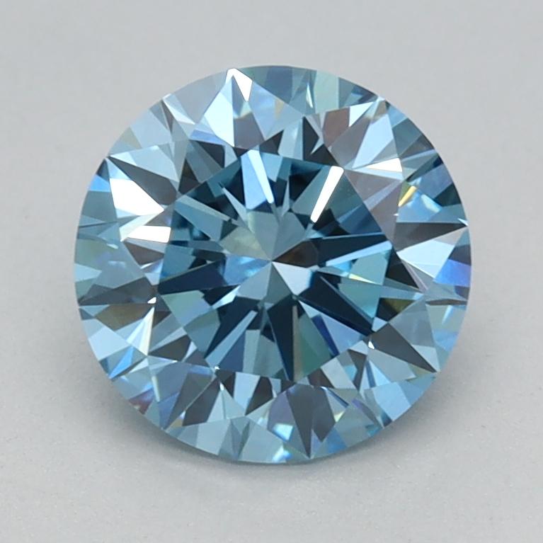 1.09 Ct. Fancy Vivid Blue Round Lab Grown Diamond