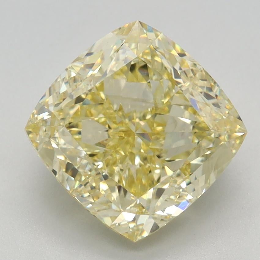 3.09 Ct. Fancy Intense Yellow Cushion Lab Grown Diamond