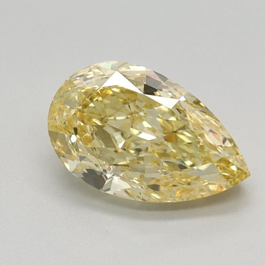 1.22 Ct. Fancy Intense Yellow Pear Lab Grown Diamond