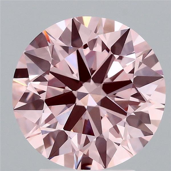 3.20 Ct. Fancy Intense Pink Round Lab Grown Diamond