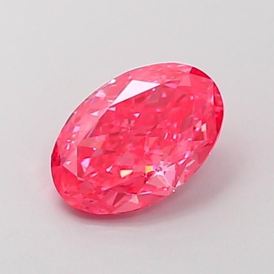 1.05 Ct. Fancy Vivid Pink Oval Lab Grown Diamond