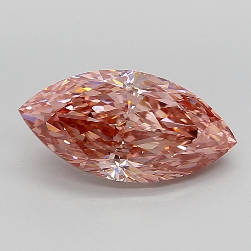 3.03 Ct. Fancy Vivid  Pink Marquise Lab Grown Diamond