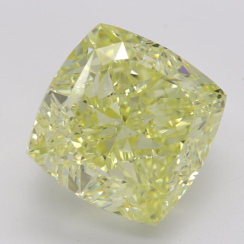10.33 Ct. Fancy Intense Yellow Cushion Diamond