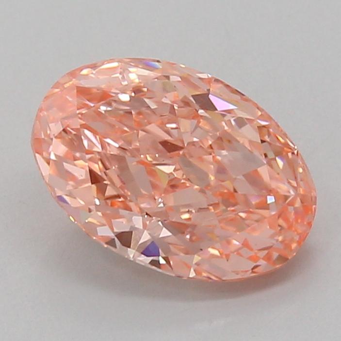 2.71 Ct. Fancy Vivid Pink Oval Lab Grown Diamond