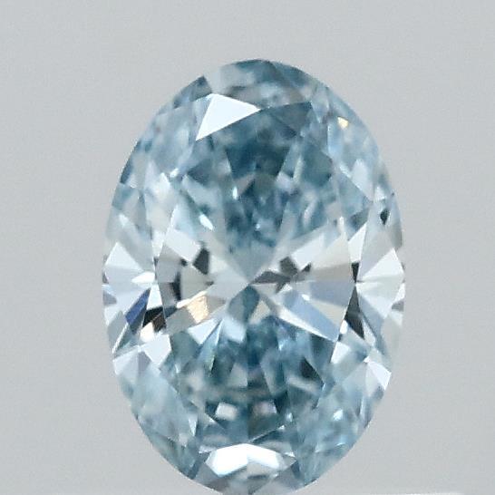 0.40 Ct. Fancy Vivid  Blue Oval Lab Grown Diamond