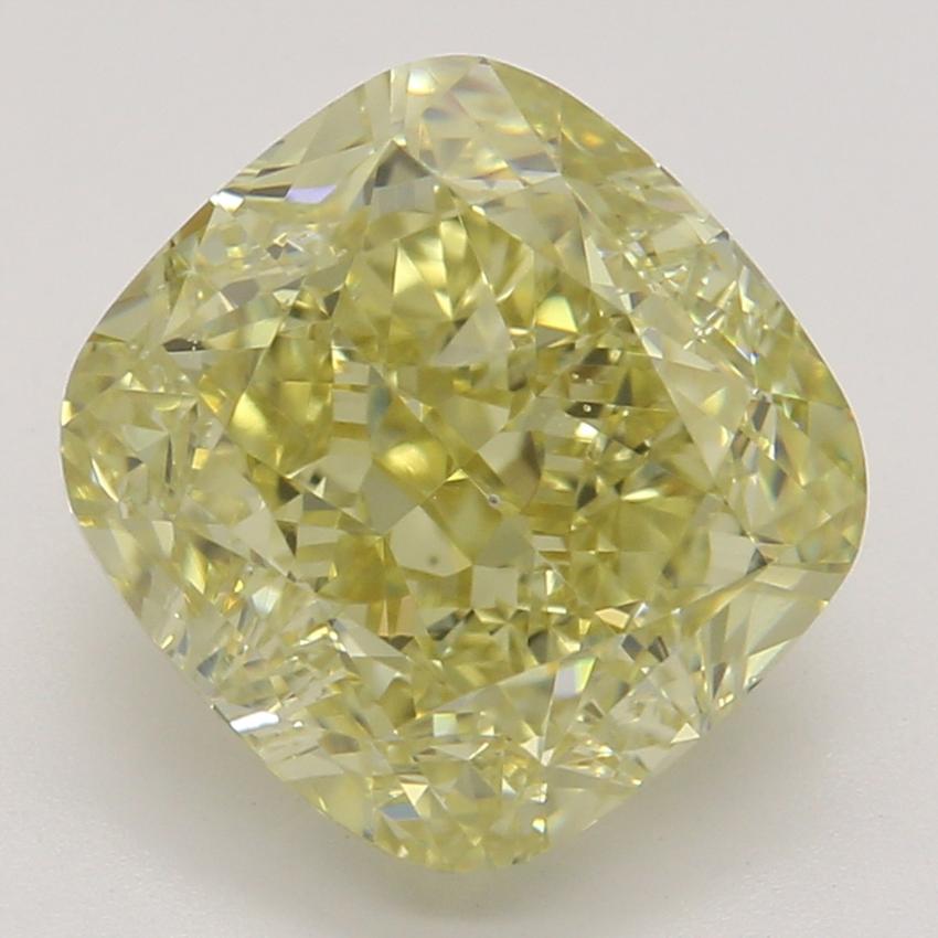 2.52 Ct. Fancy Brownish Greenish Yellow Cushion Diamond