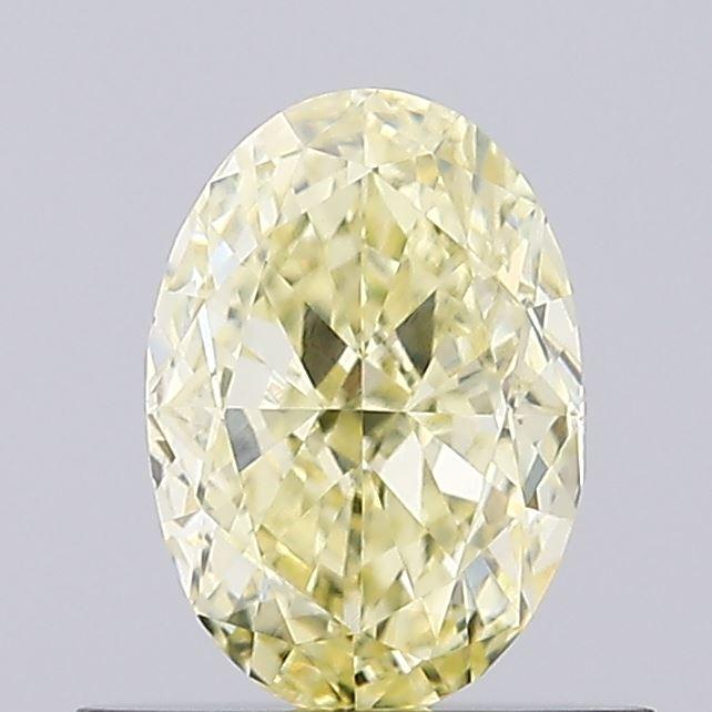 0.70 Ct. Fancy Intense Yellow Oval Lab Grown Diamond