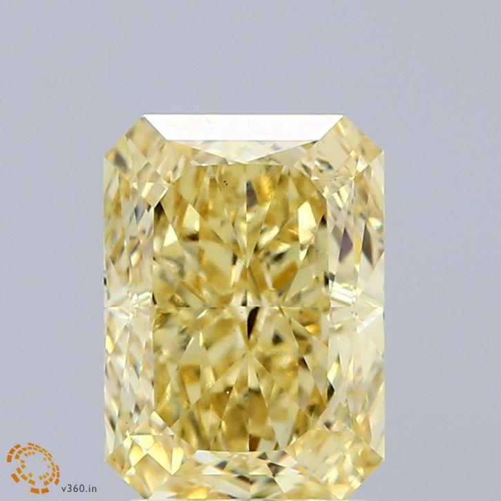 2.54 Ct. Fancy Intense Yellow Radiant Lab Grown Diamond