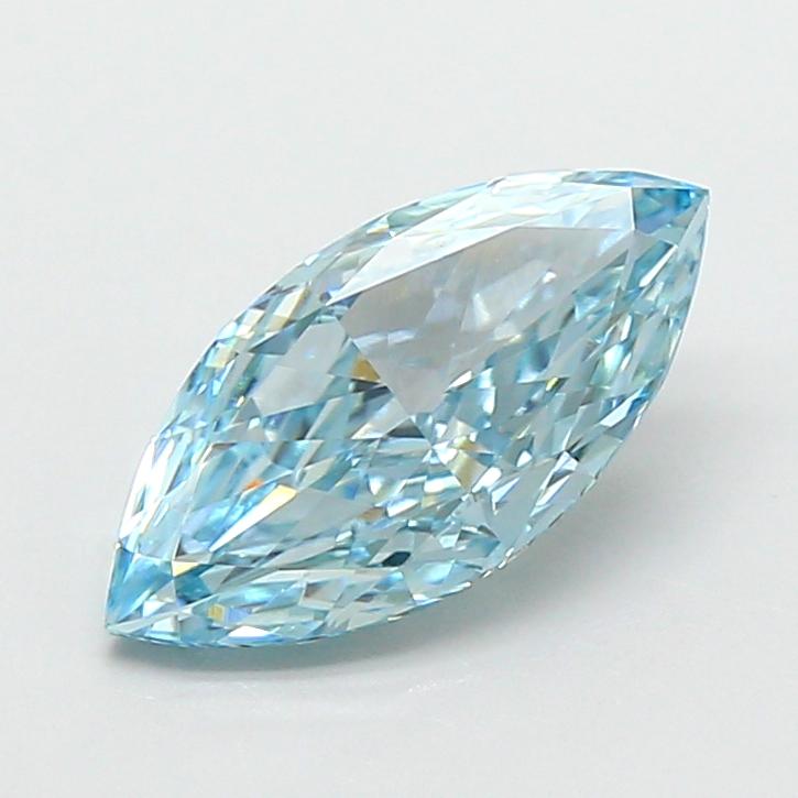 1.57 Ct. Fancy Vivid  Blue Marquise Lab Grown Diamond