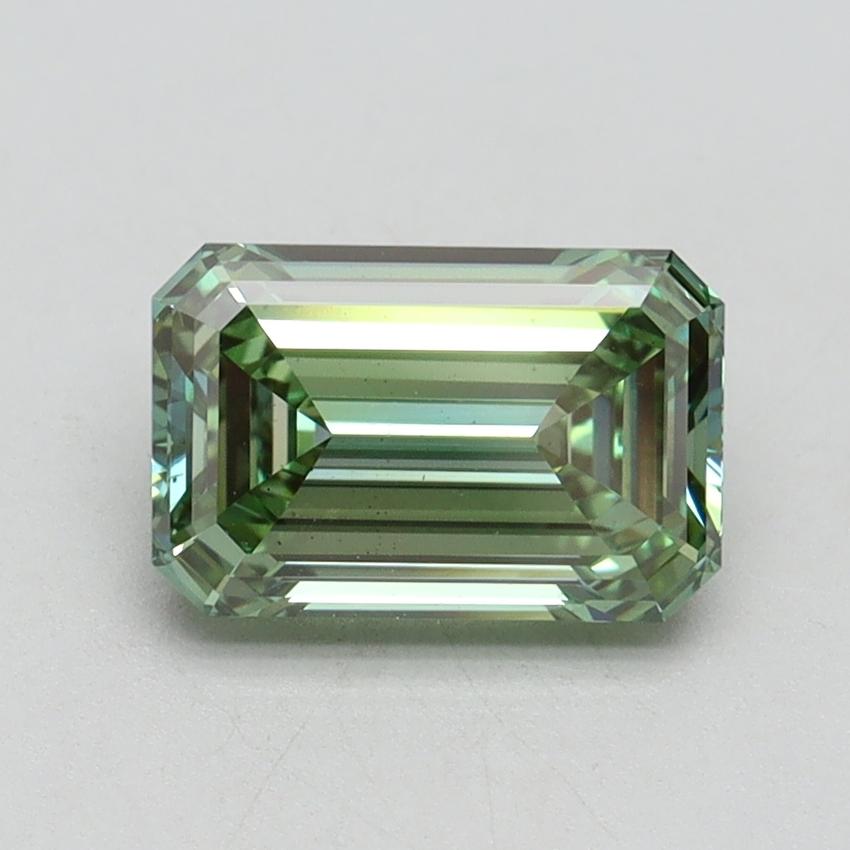 1.52 Ct. Fancy Vivid Green Emerald Lab Grown Diamond