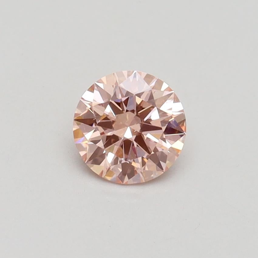 0.52 Ct. Fancy Intense Pink Round Lab Grown Diamond