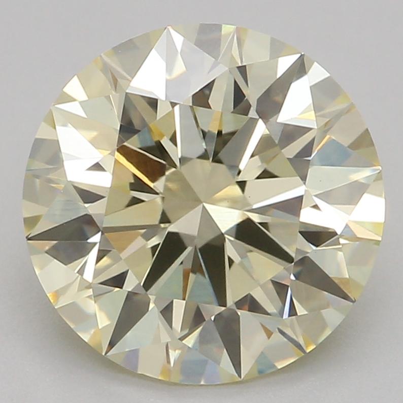 2.02 Ct. Fancy Light Yellow Round Lab Grown Diamond