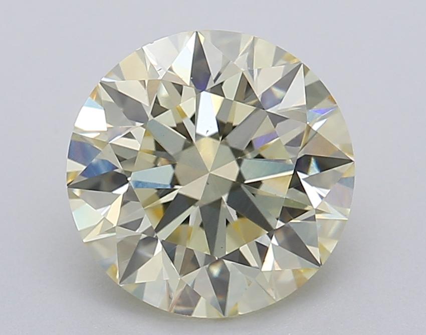 2.03 Ct. Fancy Light Yellow Round Lab Grown Diamond