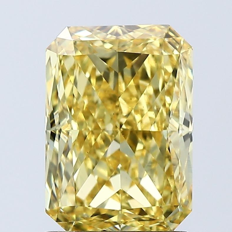 2.03 Ct. Fancy Vivid Yellow Radiant Lab Grown Diamond