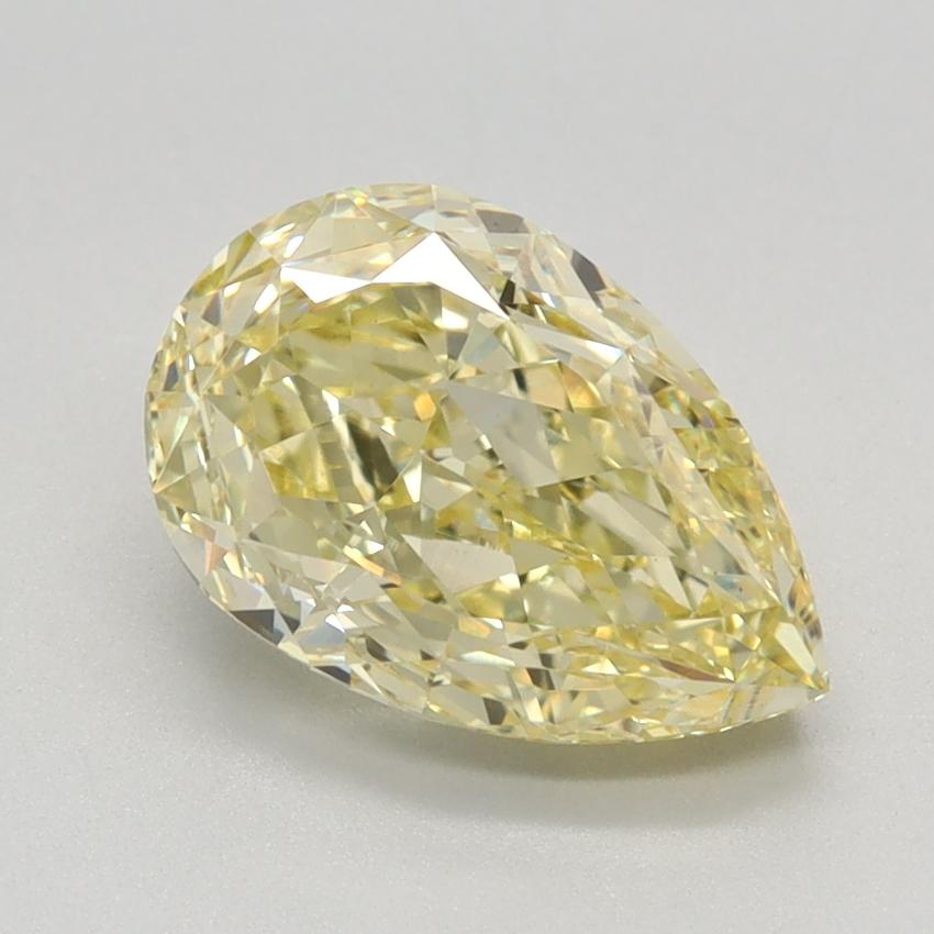 2.18 Ct. Fancy Intense Yellow Pear Lab Grown Diamond