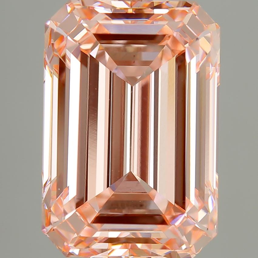 5.09 Ct. Fancy Vivid Pink Emerald Lab Grown Diamond