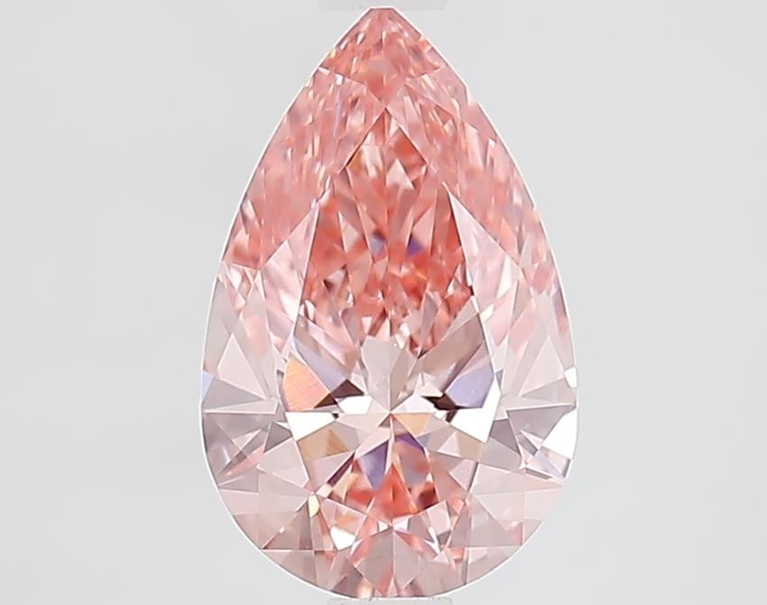 1.53 Ct. Fancy Vivid Pink Pear Lab Grown Diamond