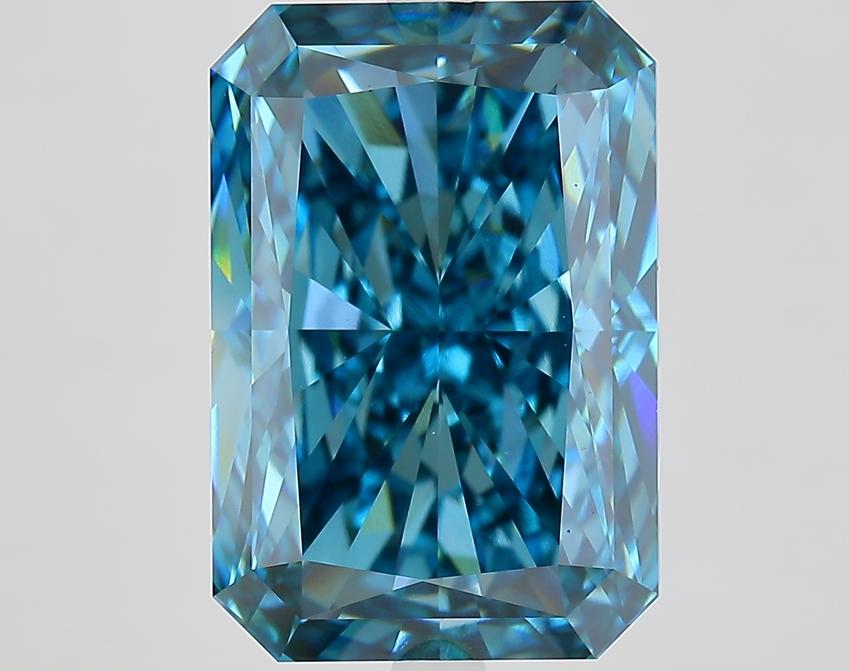 10.10 Ct. Fancy Vivid Blue Radiant Lab Grown Diamond