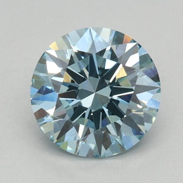 0.72 Ct. Fancy Intense Blue Round Lab Grown Diamond
