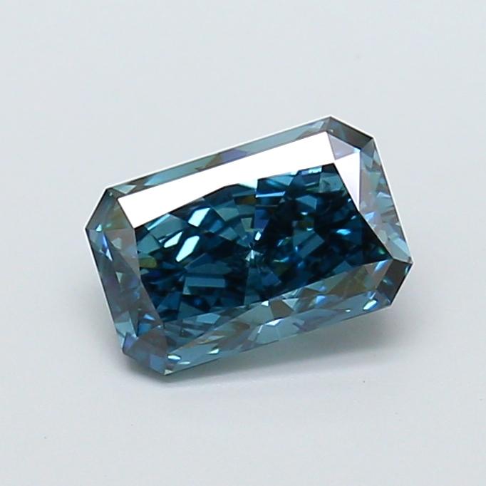 1.19 Ct. Fancy Vivid Blue Radiant Lab Grown Diamond