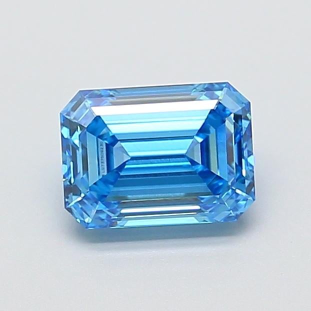 1.22 Ct. Fancy Vivid  Blue Emerald Lab Grown Diamond