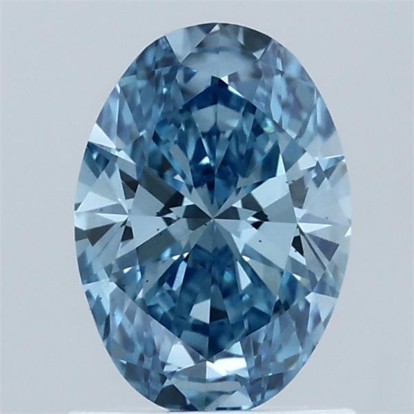 1.00 Ct. Fancy Vivid Blue Oval Lab Grown Diamond