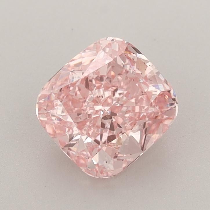 1.17 Ct. Fancy Vivid  Pink Cushion Lab Grown Diamond
