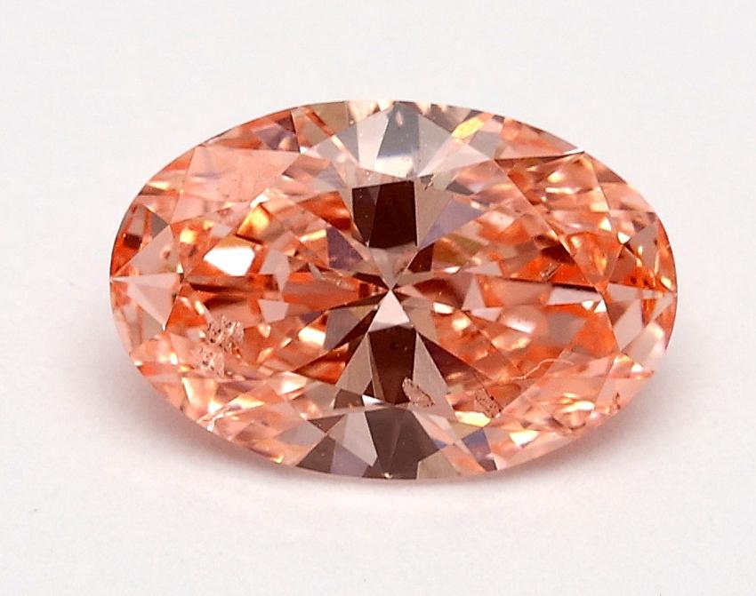 1.00 Ct. Fancy Vivid Pink Oval Lab Grown Diamond