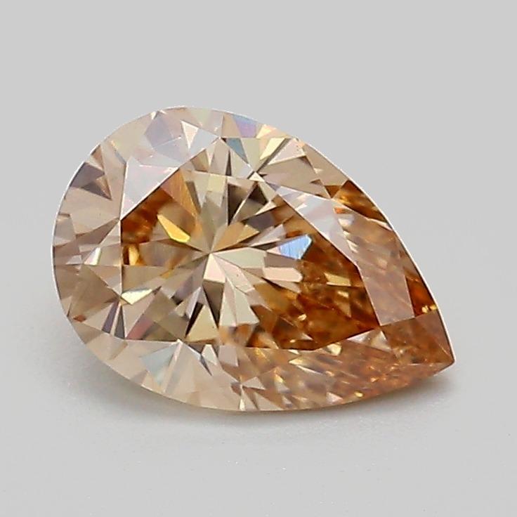 1.10 Ct. Fancy Light  Brown Pear Lab Grown Diamond