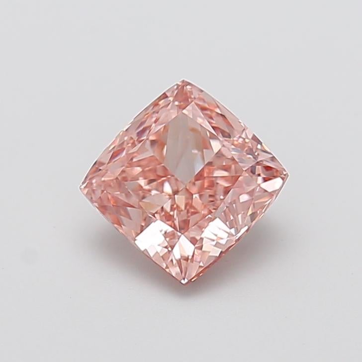 2.05 Ct. Fancy Intense  Pink Cushion Lab Grown Diamond