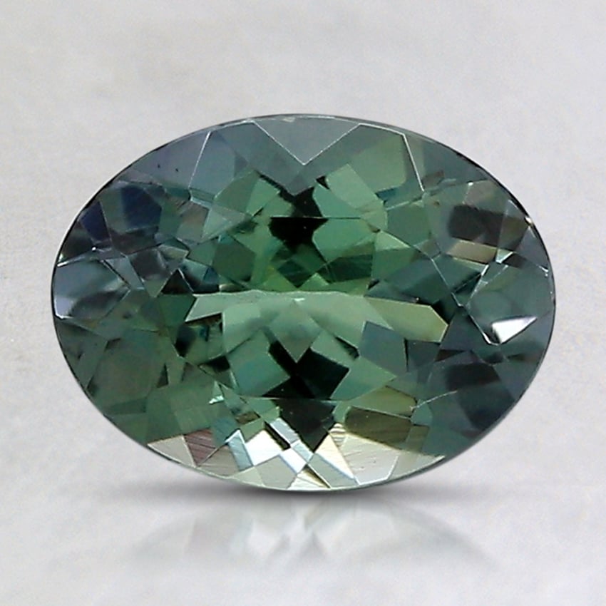 8.4x6.3mm Unheated Parti-Color Oval Tanzanite