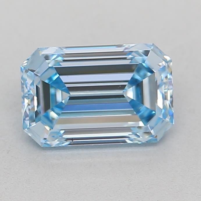 0.71 Ct. Fancy Intense Blue Emerald Lab Grown Diamond