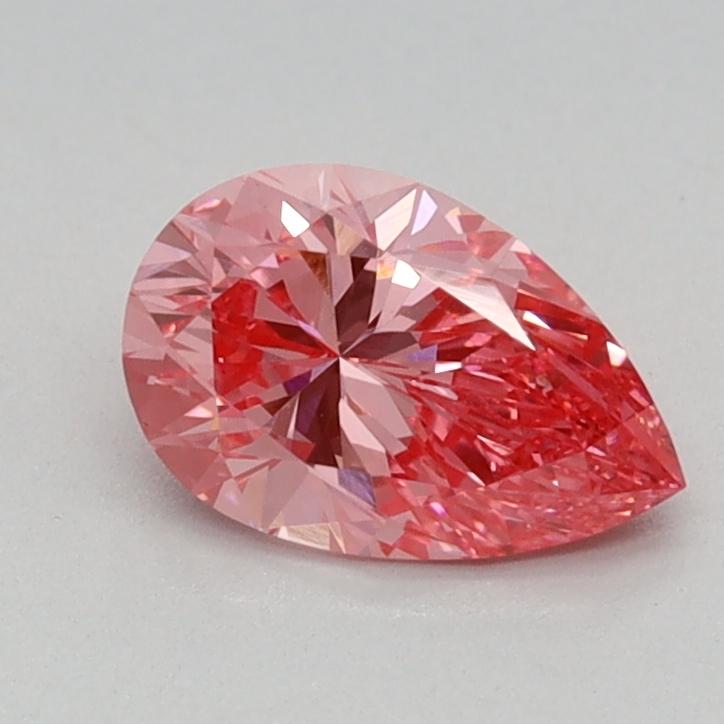 0.58 Ct. Fancy Vivid Pink Pear Lab Grown Diamond