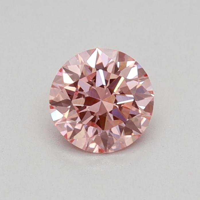 0.31 Ct. Fancy Vivid Pink Round Lab Grown Diamond