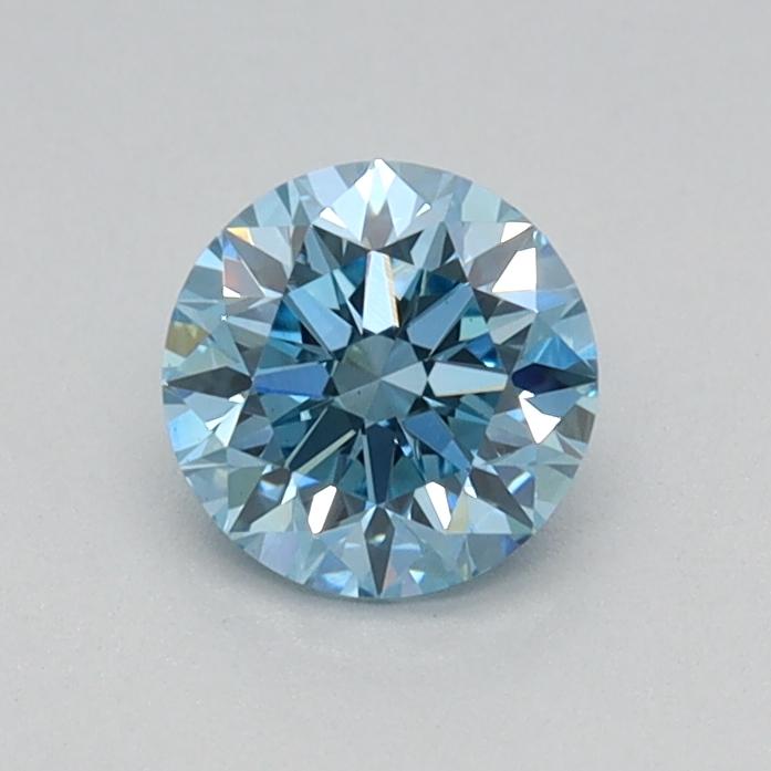 0.42 Ct. Fancy Vivid Blue Round Lab Grown Diamond