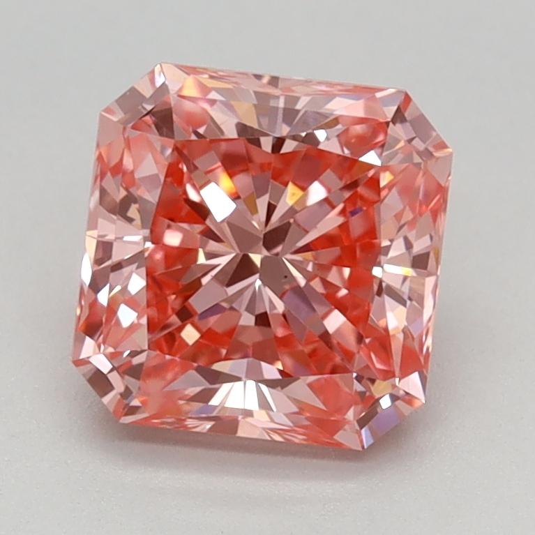 1.25 Ct. Fancy Vivid Pink Radiant Lab Grown Diamond