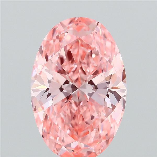 1.53 Ct. Fancy Vivid Pink Oval Lab Grown Diamond