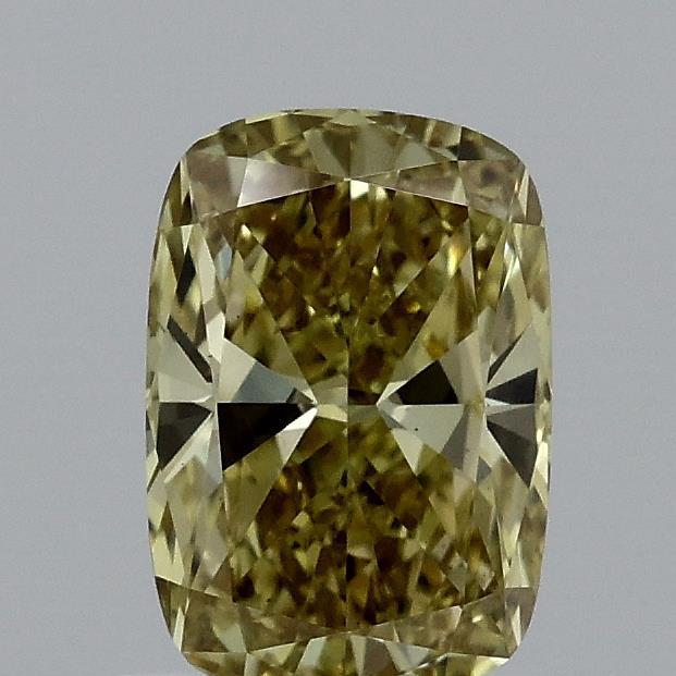 1.02 Ct. Fancy Intense Yellow Cushion Lab Grown Diamond
