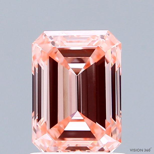 1.54 Ct. Fancy Intense Pink Emerald Lab Grown Diamond