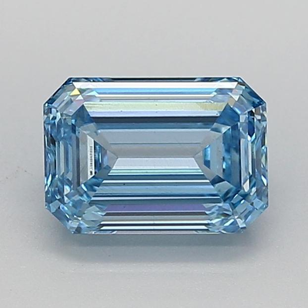 2.02 Ct. Fancy Intense  Blue Emerald Lab Grown Diamond