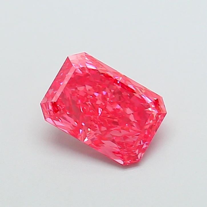 2.10 Ct. Fancy Vivid Pink Radiant Lab Grown Diamond