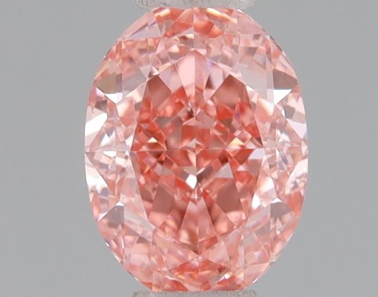 0.52 Ct. Fancy Vivid Pink Oval Lab Grown Diamond