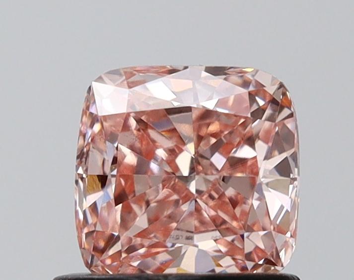 0.81 Ct. Fancy Intense Pink Cushion Lab Grown Diamond