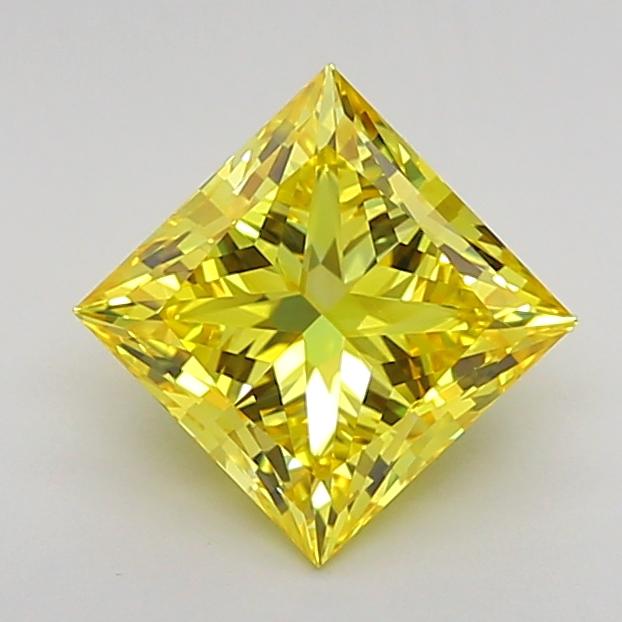 1.42 Ct. Fancy Vivid Yellow Princess Lab Grown Diamond