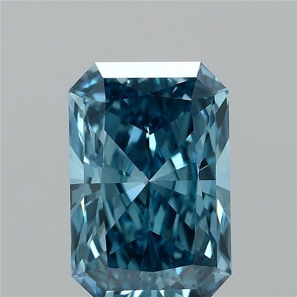 1.01 Ct. Fancy Vivid Blue Radiant Lab Grown Diamond