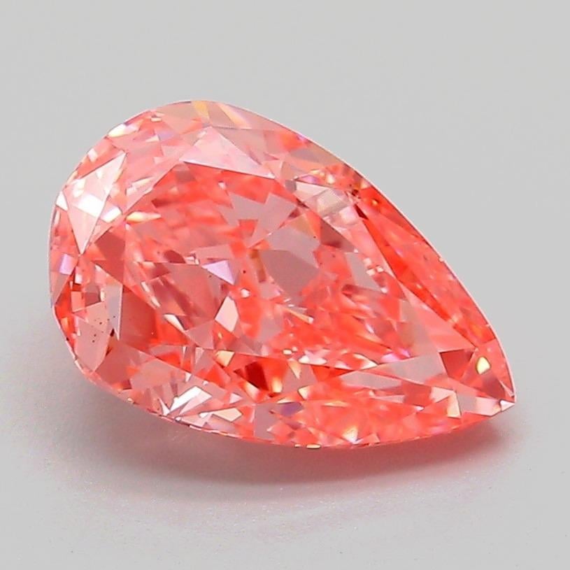 2.08 Ct. Fancy Vivid Pink Pear Lab Grown Diamond