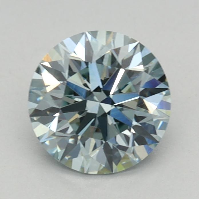 0.78 Ct. Fancy Intense Green Round Lab Grown Diamond